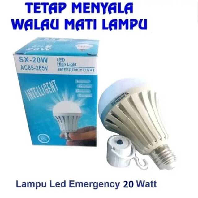 Bohlam emergency sx-20w / lampu emergency 20 watt / lampu darurat /led emergency/bohlam sentuh
