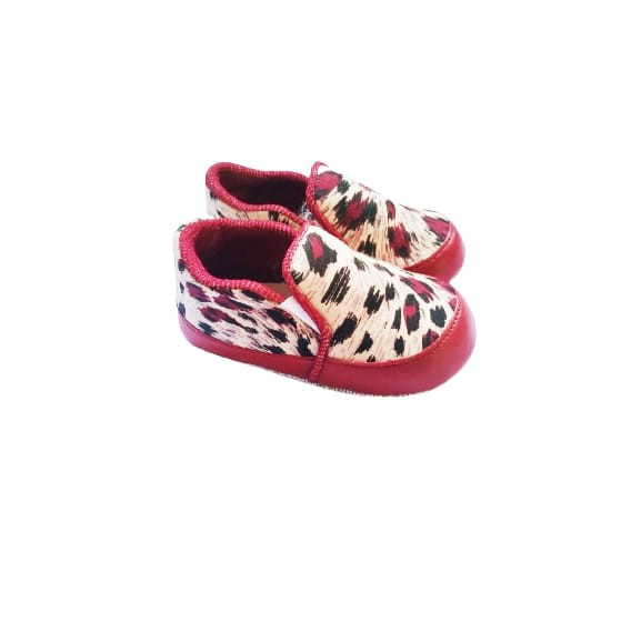 NEW BABY SHOES SLIP ON LEOPARD 0-12BULAN