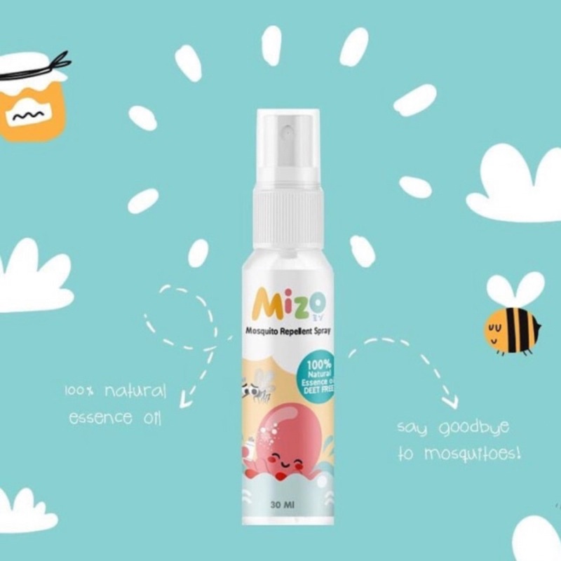 Mizo Mosquito Repellent Spray 30ml | Spray Anti Nyamuk
