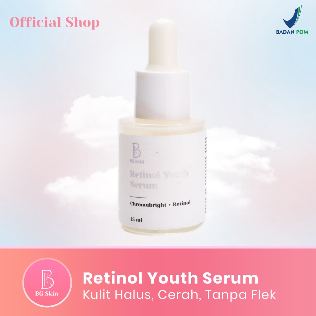 RETINOL BG SERUM UNTUK WAJAH GLOWING/PENGHILANG FLEK NODA HITAM BEKAS JERAWAT