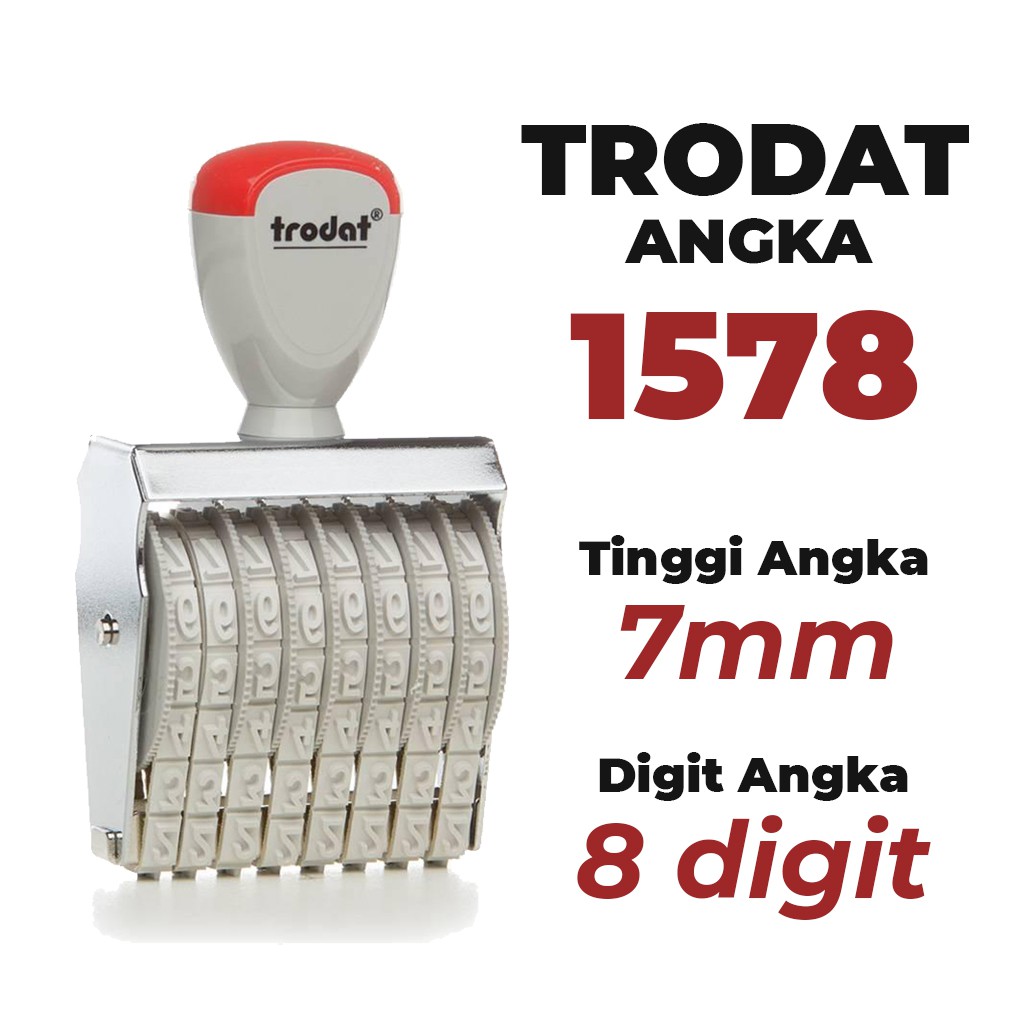 

Stempel Trodat Angka 1578 - 8 Digit 7 mm