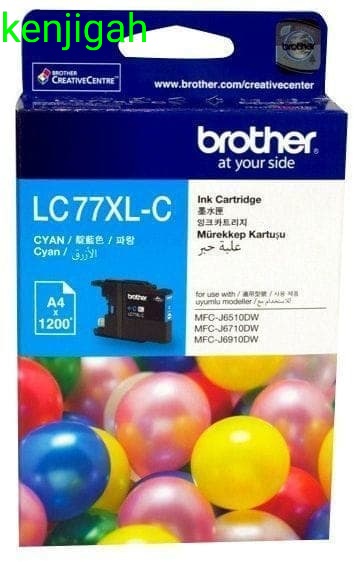 TINTA BROTHER LC-77 XL CYAN ORIGINAL
