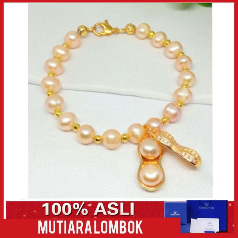 perhiasan wanita gelang mutiara asli lombok gelang mutiara tawar gelang mutiara perhiasan mutiara