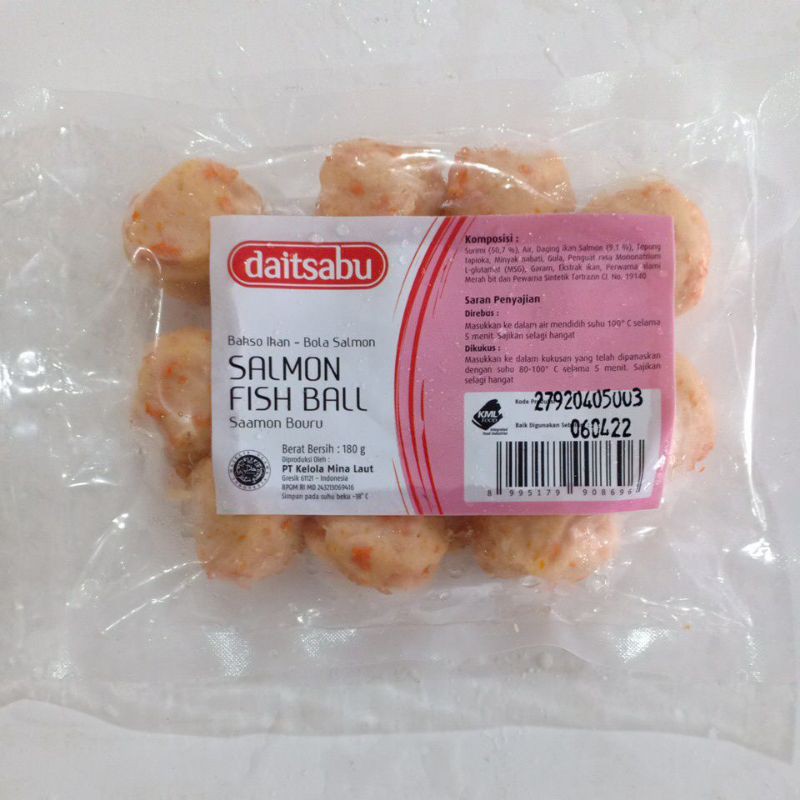 

Promo !! DAITSABU bakso salmon ball 180gr [premium]