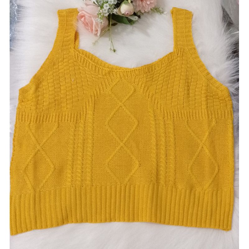Madeleine Tops|Atasan Rajut Tank Top