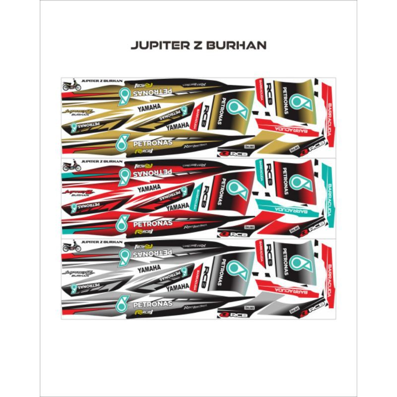striping/stiker/lis variasi jupiter z burhan petronas