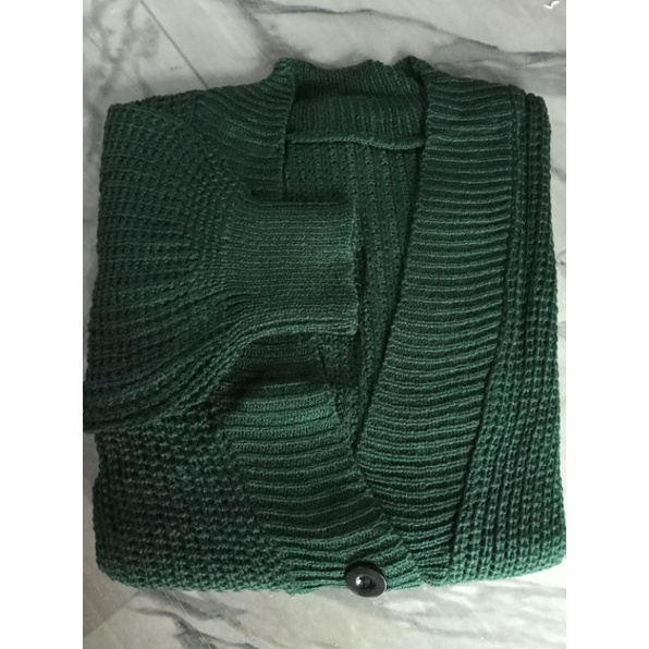 Cardigan / GRACIA / Cardy Get 7 / Atasan Cardy Rajut / Outwear / Kardigan Wanita-Hijau Botol