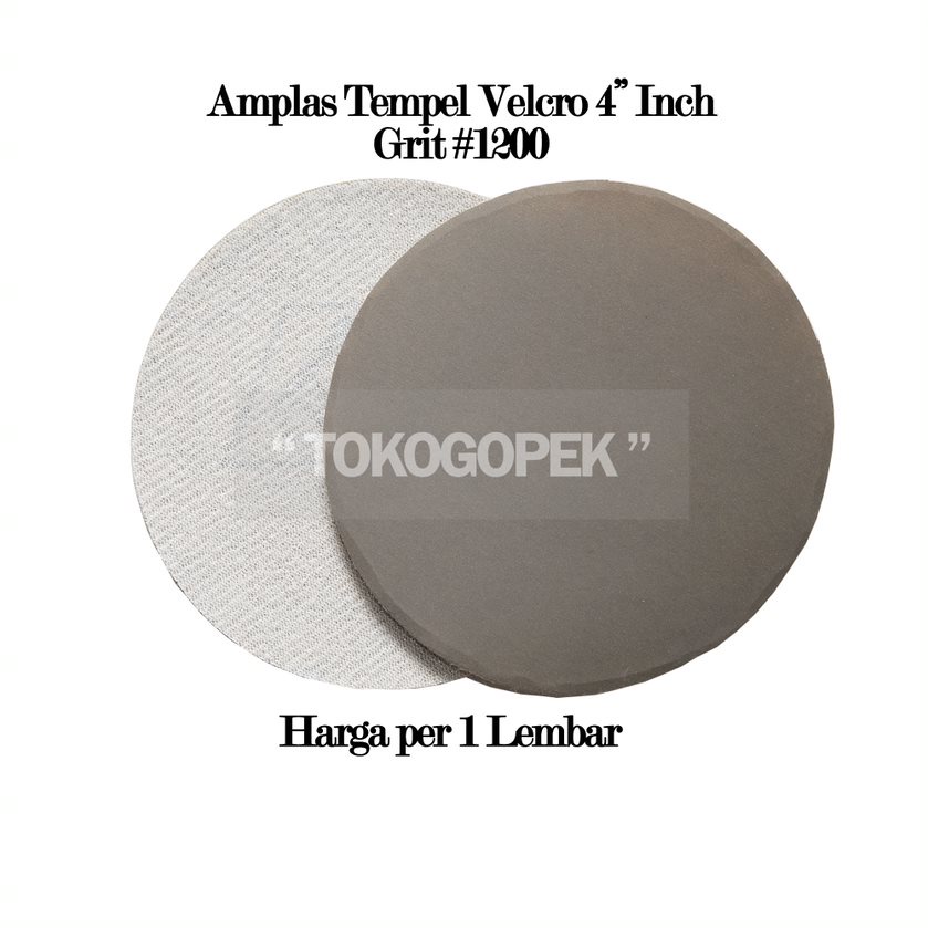 AMPLAS TEMPEL VELCRO 4&quot; INCH BULAT GRIT 1200 - 1PC