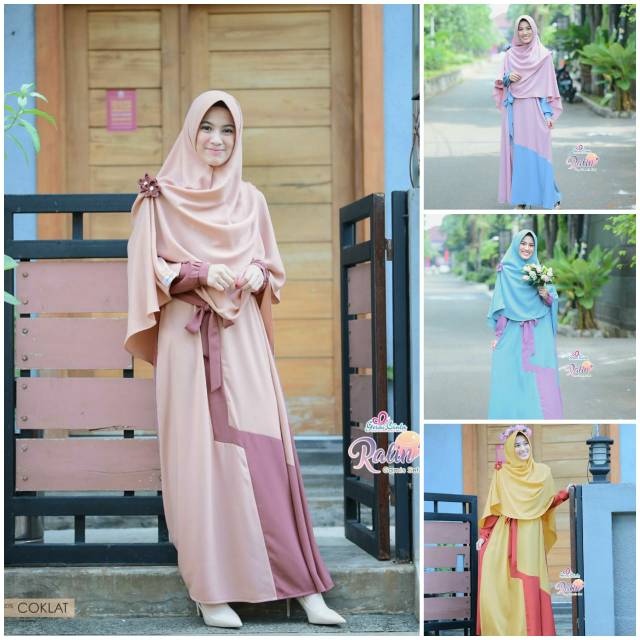 Gamis set Ralin 4 by gerai cinta / friendly busui / gamis syari