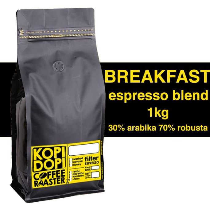

[ COD ] Kopi Espresso Blend BREAKFAST 30:70 1 kg 1kg TERBARU Kode 74