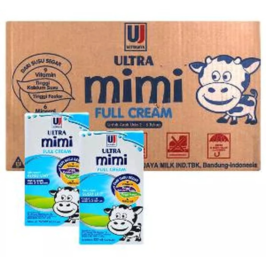 

Susu Ultra Mimi Full Cream 125ml 1 dus isi 40