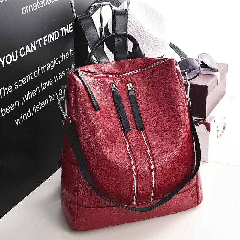 BJ16133 - BLACK/BLUE/RED - TAS RANSEL TAS WANITA FASHION IMPORT MODIS ELEGAN TERMURAH TERLARIS TERBARU BAGSTORE JAKARTA TAS BATAM ELJ6133 B901 LT1087 KPC7536 BQ2010 GT1259 BQ3300