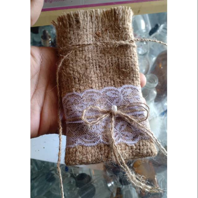 Souvenir Kantong parfum kopi burlap / kantong goni BMRK