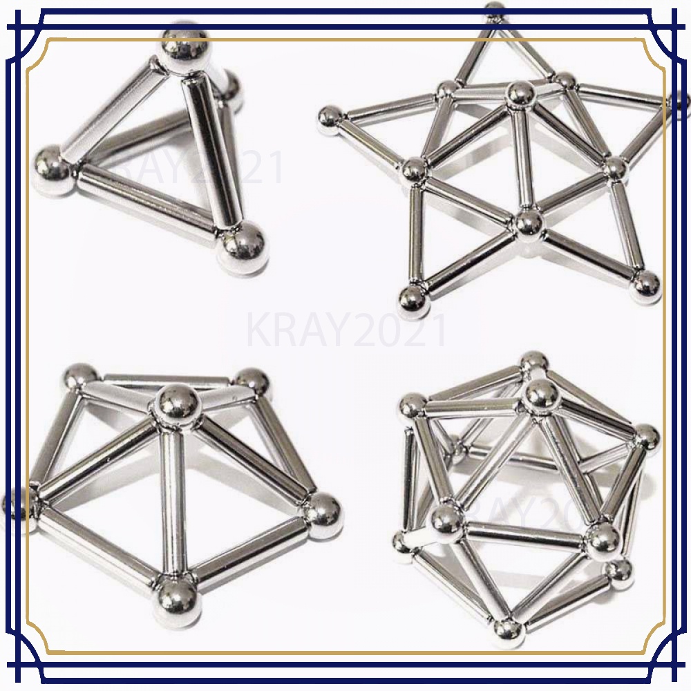 Mainan Magnetik Steel Metalic Stick and Bucky Balls MG055