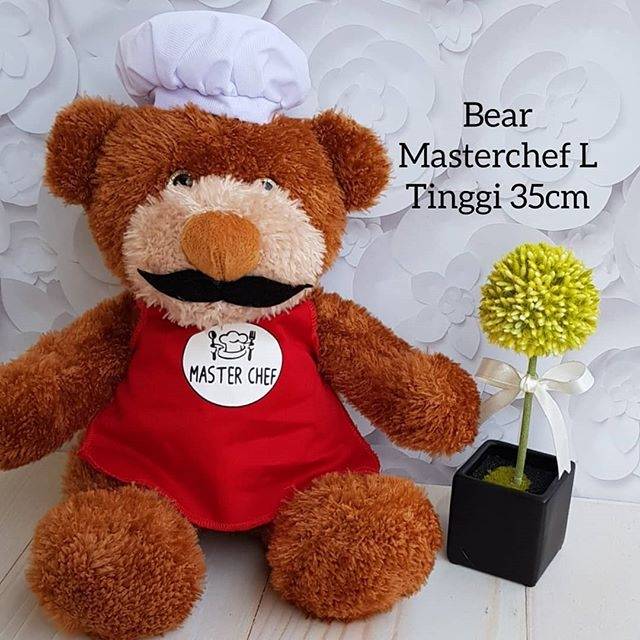 Boneka Bear master chef large