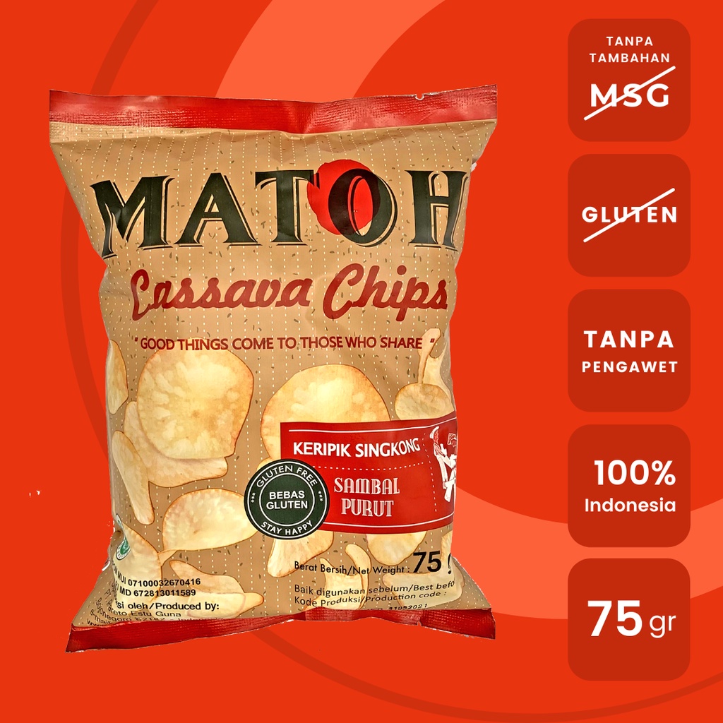 

Keripik Singkong Matoh | No Added MSG | Snack enak ramah diet | Sehat dan Gluten Free