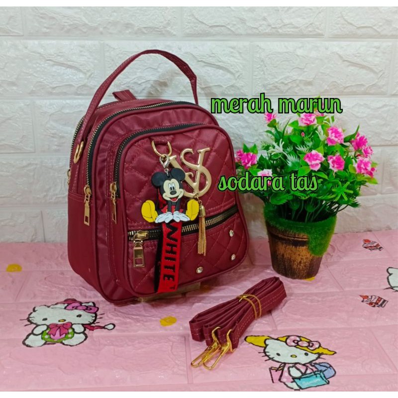 RANSEL VIDIA STYEL RUMBAI 3In1 Uk 22x16Cm
