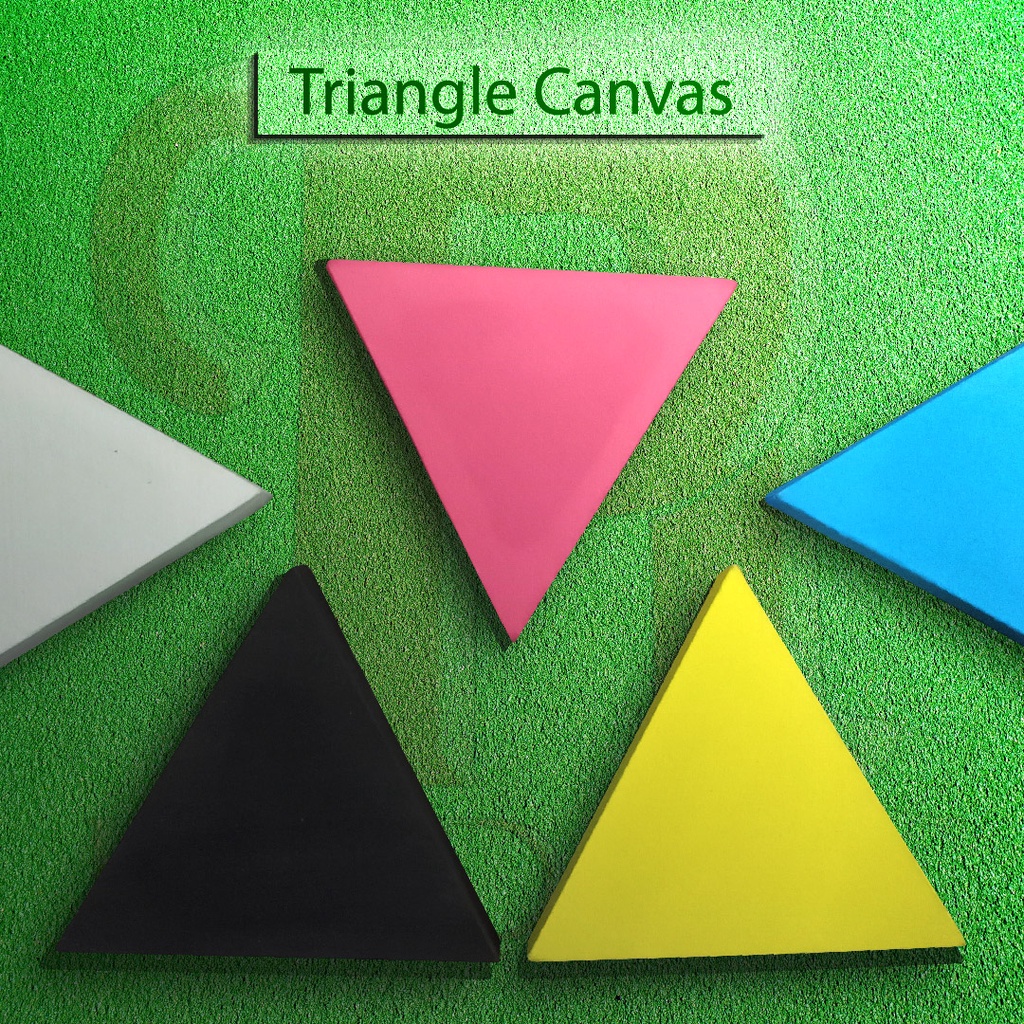 

Kanvas Segitiga/Triangle Canvas/Kanvas Lukis 30x30x30
