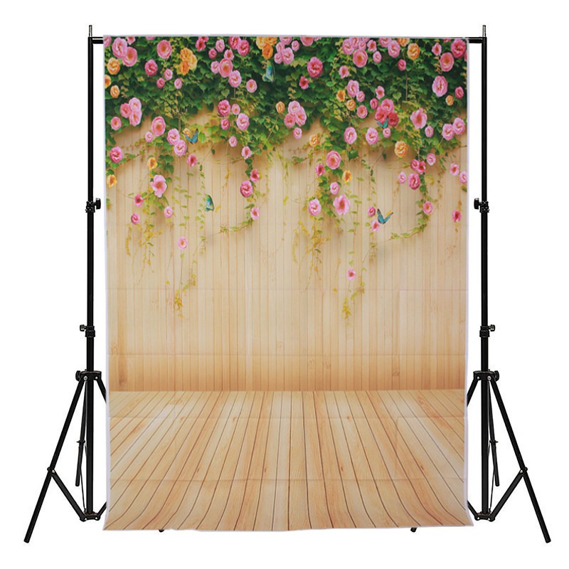 Backdrop Background  Motif Dinding Lantai Kayu  Bunga  Bahan 