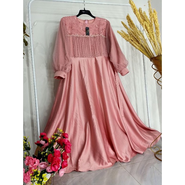 ORIGINAL! CATHERINE baju pesta kondangan brukat / bridesmaids / wisuda / jumbo / seragam keluarga