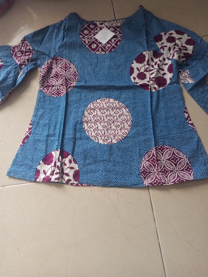 Setelan Batik Wanita Katun Stret A150