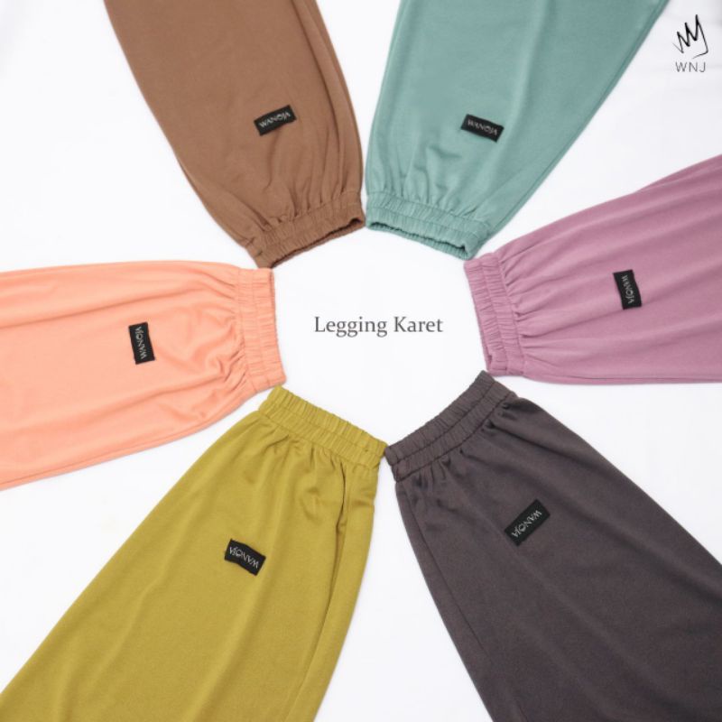 Legging Jumbo Legging Karet WNJ Celana Dalaman Gamis