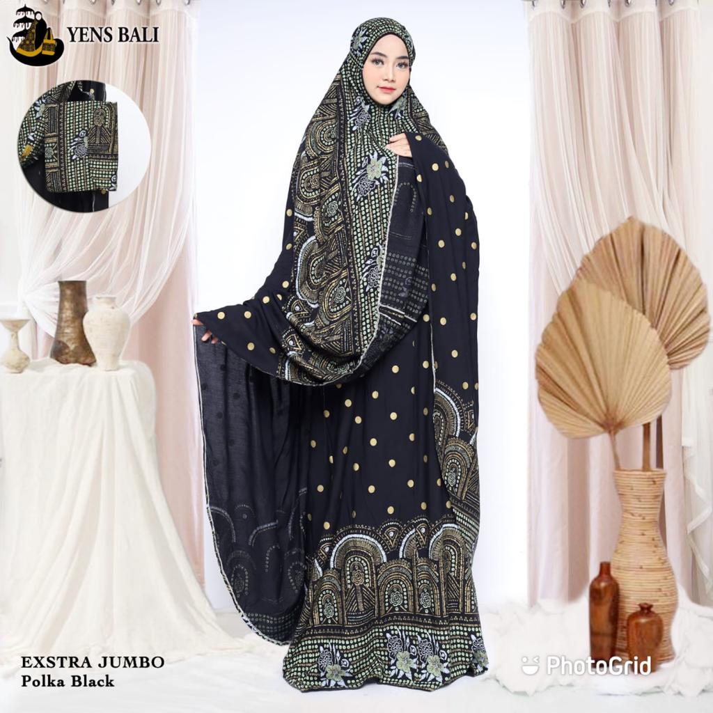 Mukena Bali Songket Polka Extra Super jumbo