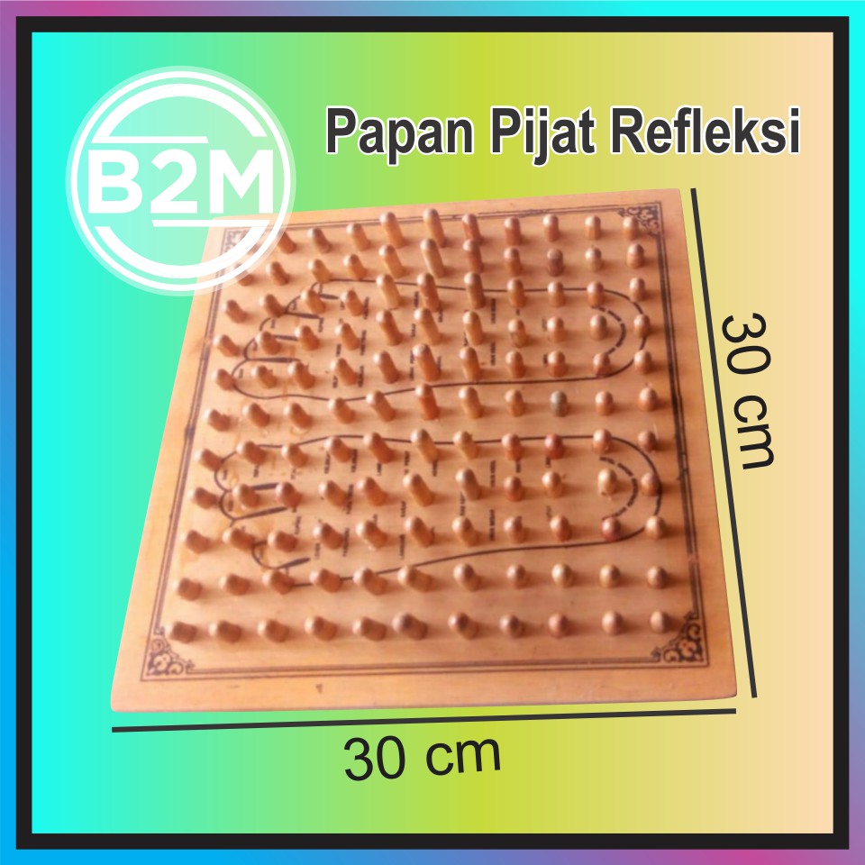 alat pijat refleksi telapak kaki Papan Refleksi Kayu
