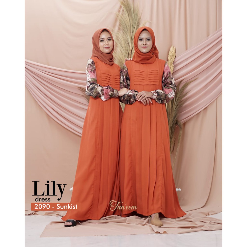 Gamis Lili Kode 2090 By Taneem Muslim Dress