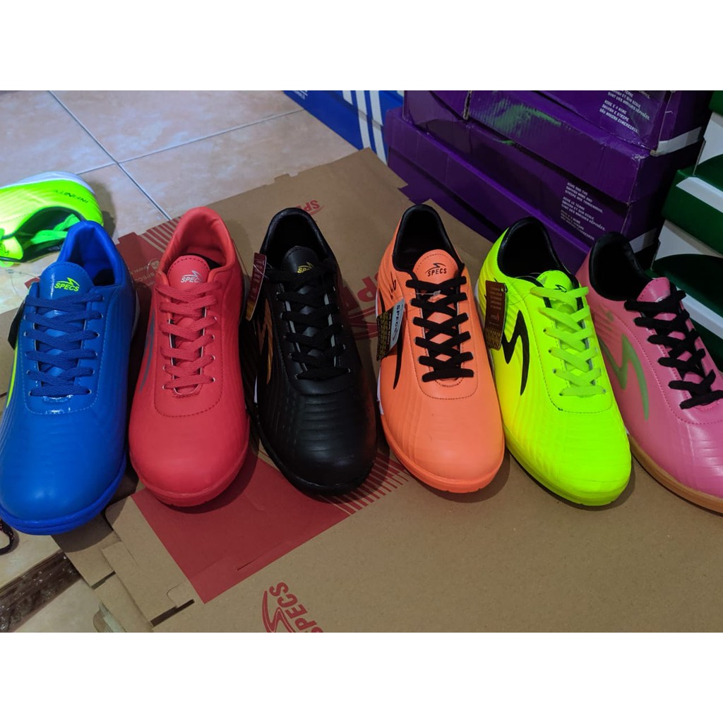 1.1 MEGA SALE Sepatu Olahraga FUTSAL Pria Specs Metasala Nativ In-Ebony BISA BAYAR DITEMPAT