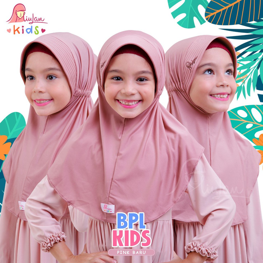JILBAB BPL(BERGO PLAIN LAURA) ANAK  Original Miulan Ukuran M