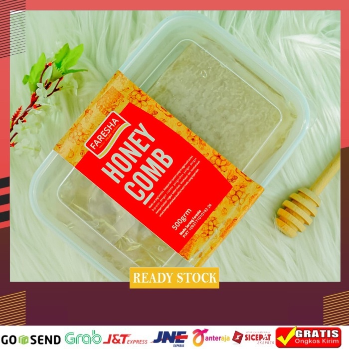 

Sarang Madu Faresa Honeycomb 500gr Sarang Lebah Madu Asli