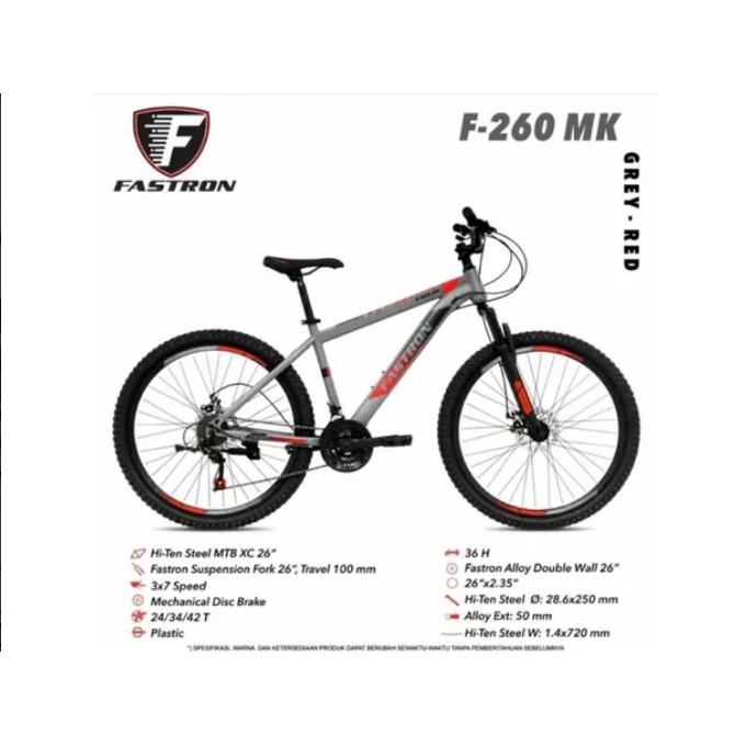 Sepeda MTB 26 Fastron 260 MK 3x7 Speed