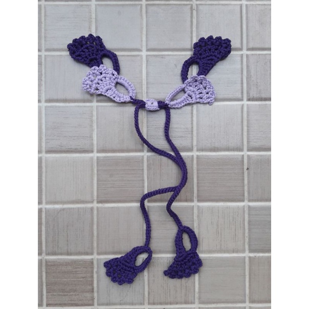 Konektor masker rajut tali (2 sayap)