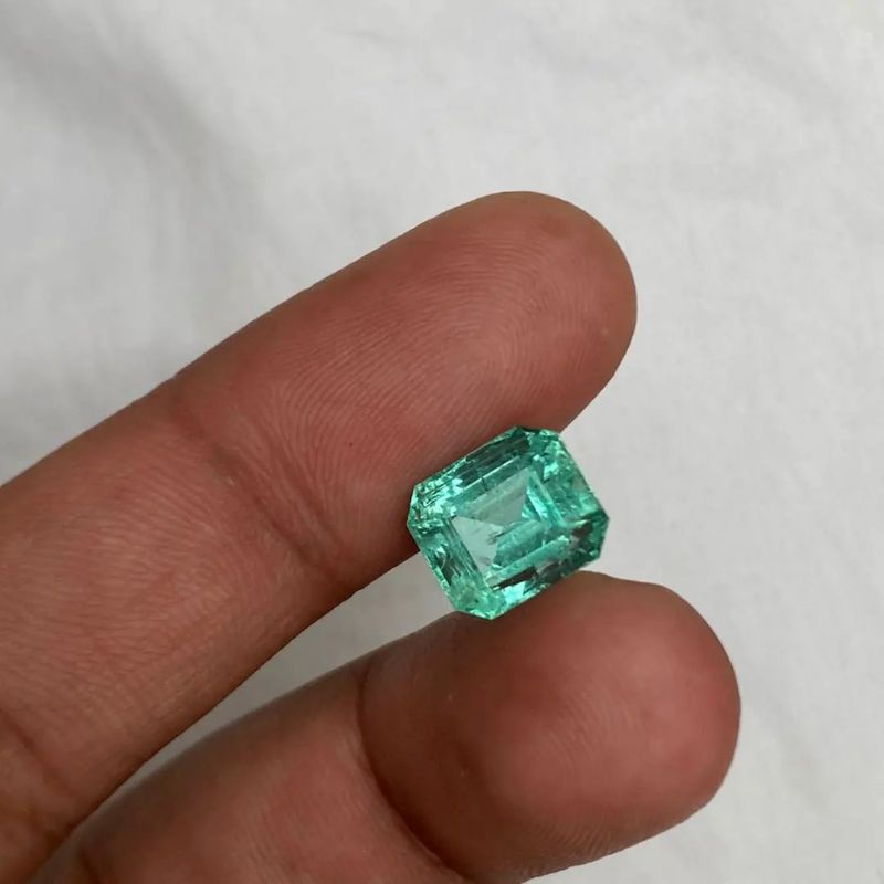 natural [EMERALD BERYL PANJSHER AFGHANISTAN 4.70CT NO OIL SERTIFIKAT] zamrud afghanistan top luster 
