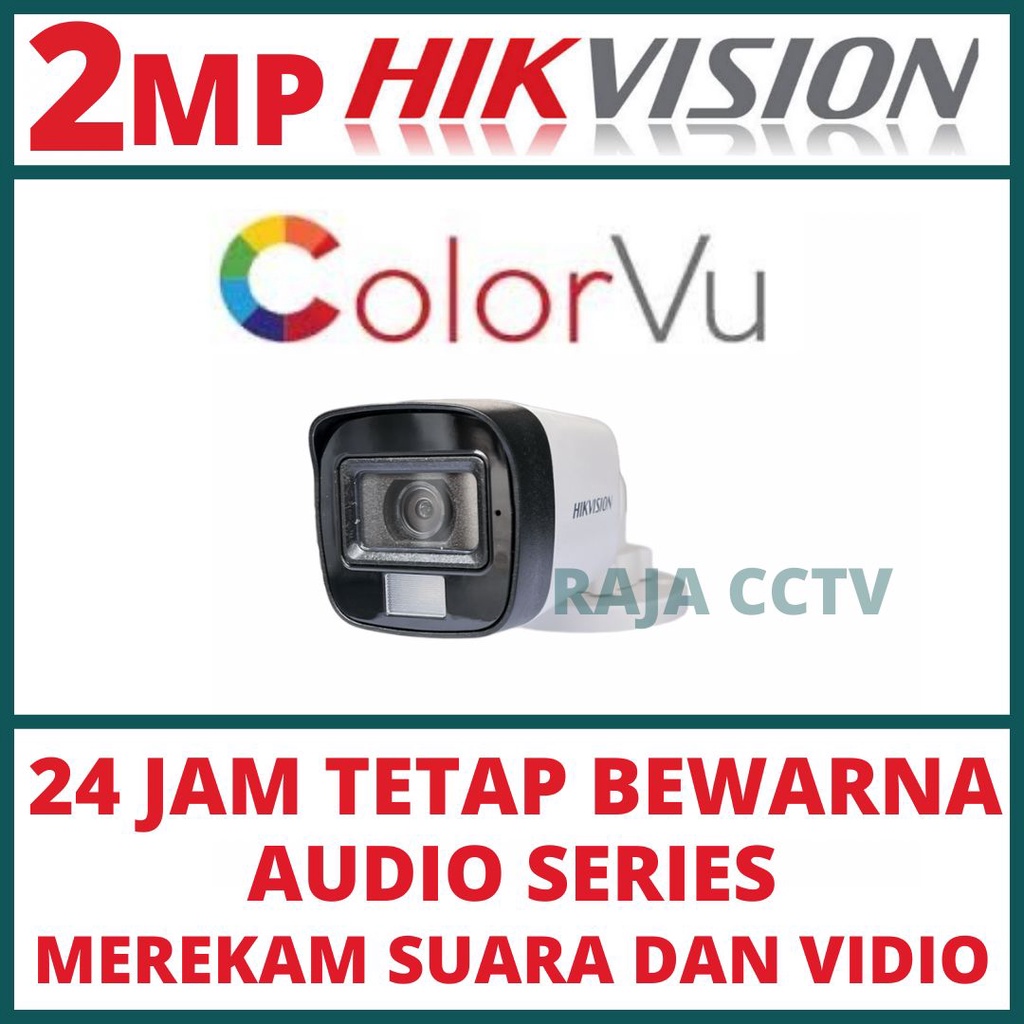 PAKET CCTV HIKVISION 2MP COLORVU 16 CHANNEL 9 CAMERA TURBO HD KAMERA CCTV COLORFUL