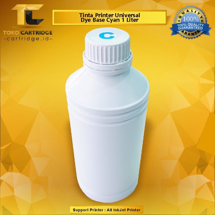 tinta refill 1 liter yellow, tinta universal