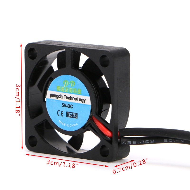 Bt 3cm Untuk Kipas DC Brushless 5V 12V 2baris 2pin Kecepatan Tinggi Server Power Cooling Fan