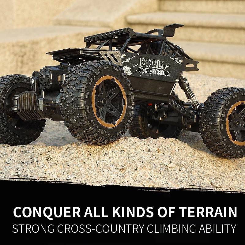 MAINANKEI MAINAN ANAK LAKI LAKI RC MONSTER ALLOY 1:16 RC ROCK CRAWLER RC MONSTER