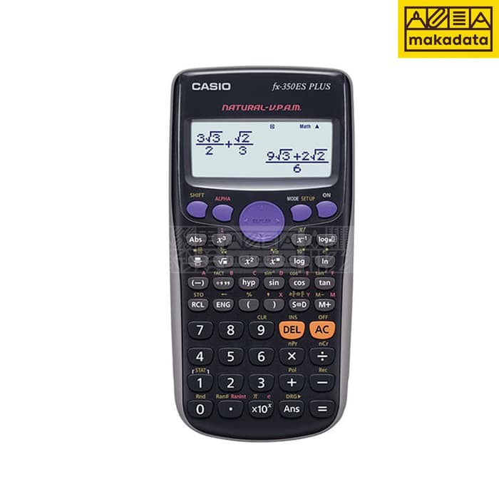 

Produk Eksklusif CASIO FX-350ES PLUS SCIENTIFIC CALCULATOR | SAINS KALKULATOR Garansi