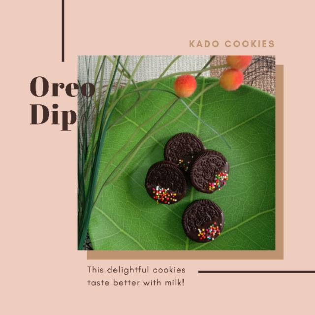 

Oreo dip (oreo dibalut cokelat)
