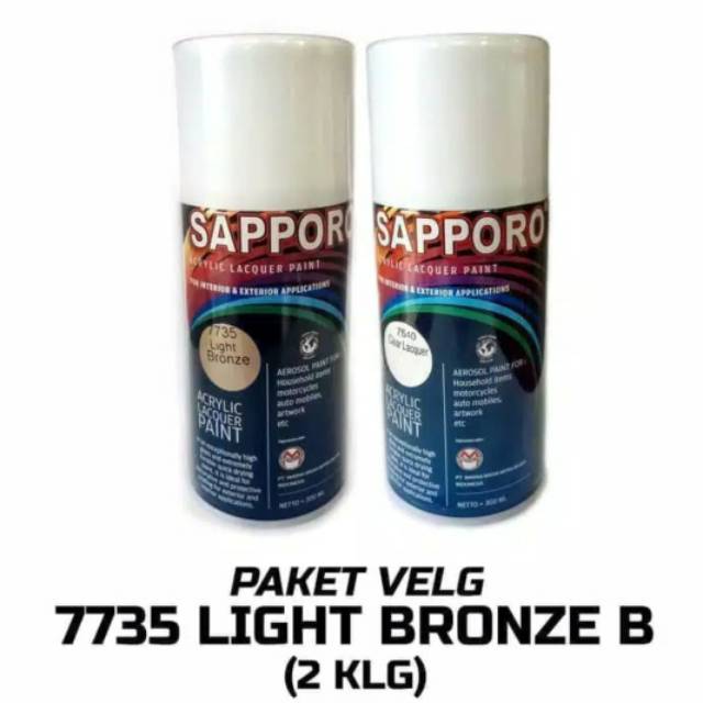 Paket Velg Light Bronze B Sapporo paint / Paket Cat Velg Motor