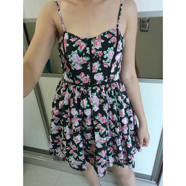 Preloved bustier black dress