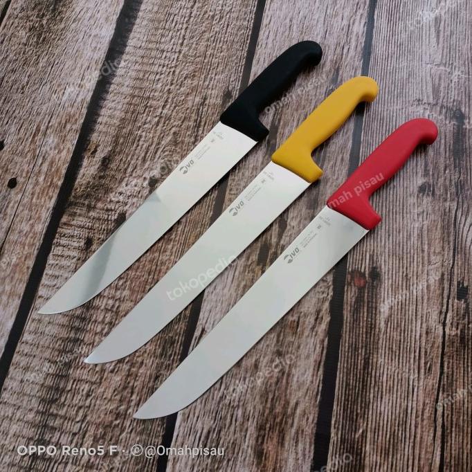 Pisau Sembelih Ivo Butcher knife Straight 30cm 32061.30 Red Portugal