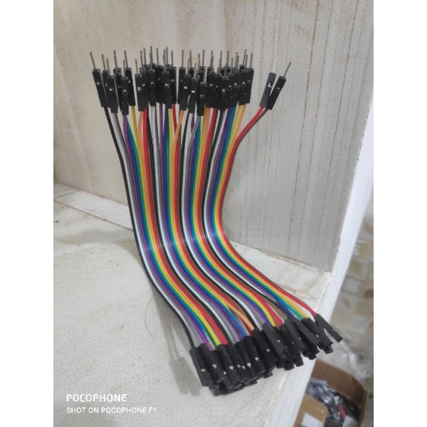 kabel Dupont Jumper 20 cm Kabel breadboard Jemper Project board cable 40P Male to Male Male To Female kabel praktikum kabel jumper micro controller