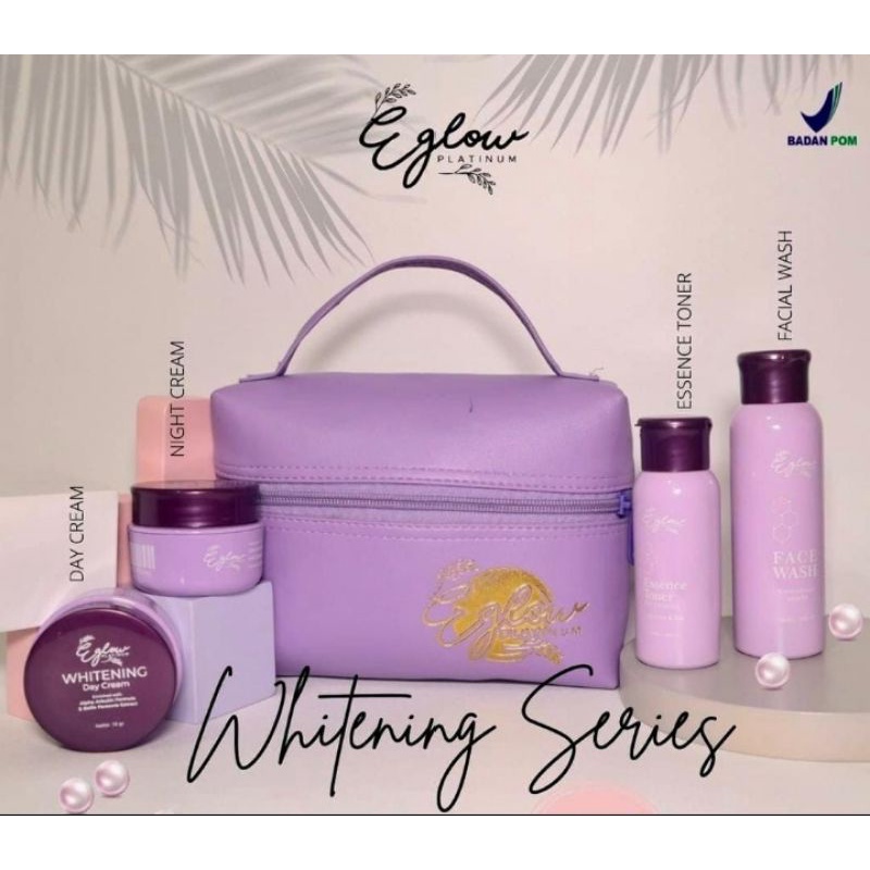 PAKET CREAM WAJAH E GLOW PLATINUM - EGLOW CREAM SKINCARE BPOM MURAH GLOWING