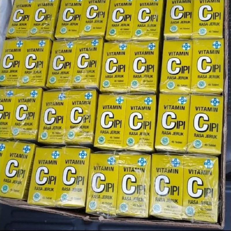 Vitamin C IPI Rasa Jeruk &amp; Vitamin B Complex isi 45 Tablet CIPI
