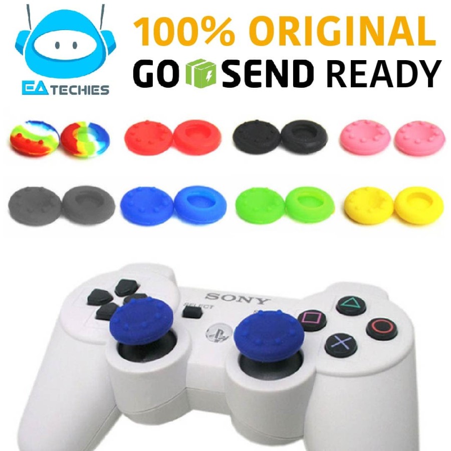 Karet Silikon Silicone Analog Thumb Grip Stik PS2 PS3 PS4 Xbox 360 One Logitech F310 F710