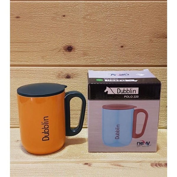 Mug Gelas Cangkir Tahan Panas Dublin 220 ML Kopi Teh Stainless Steel - Gelas Dublin - Mug Dublin