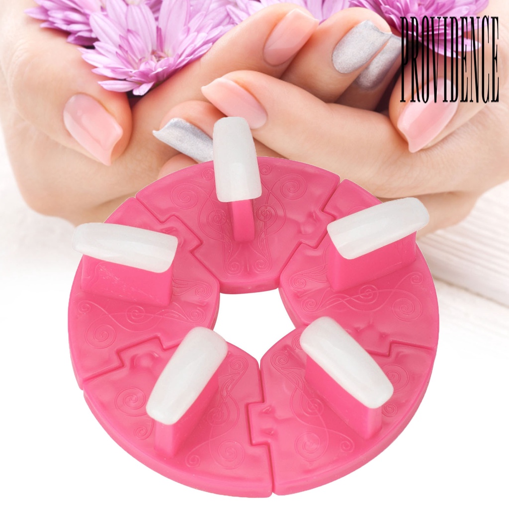 Providence 1 Set Stand Display Kuku Palsu Bahan Plastik Dapat Dilepas Reusable Untuk Manicure